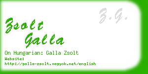 zsolt galla business card